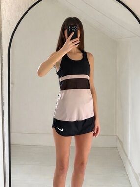 Splits59 Diem Open Back Performance Tank Top Black & Sedona Size XS Retail $98